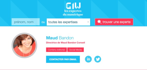 Maud Bandon Conseil est dans le guide des  » Expertes du Numérique »